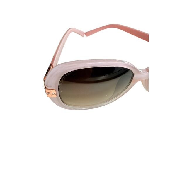 Vintage Kenneth Jay Lane KJL-41238 Blush Retro Sunglasses Jackie O Pink Bling